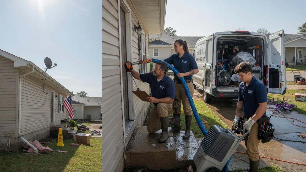 Ceiling Water Damage Restoration in Hartsville, IN near me